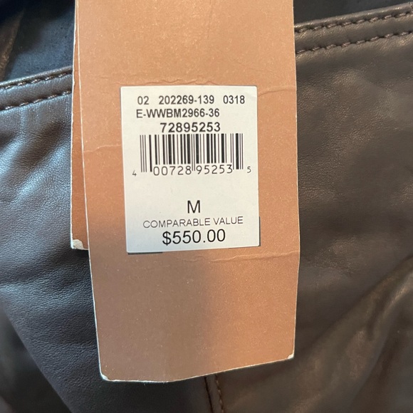 NWT vantage USA genuine leather jacket. Brand new Never used.size medium. - Picture 11 of 13